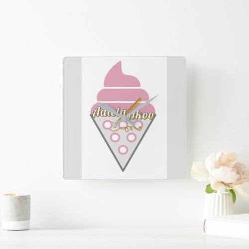 Irresistible Ice Cream Wall Clock by Adiela Akoo