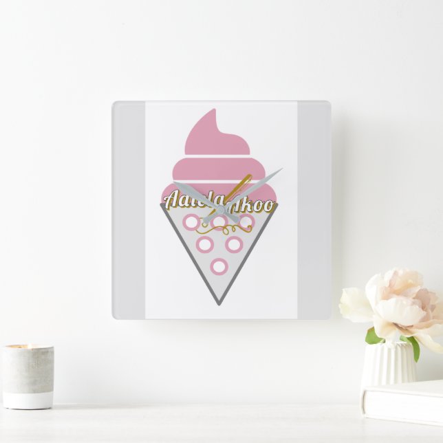 Irresistible Ice Cream Wall Clock by Adiela Akoo (Home)