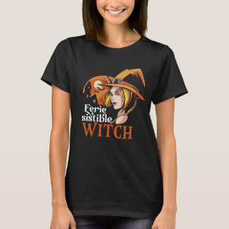Irresistible Witch Women Funny Halloween Puns T-Shirt