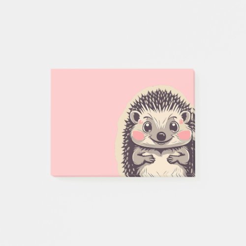 Irresistibly Cute Hedgehog Hedgie Post_it Notes
