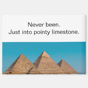 Irreverent Egyptian Pyramids Travel Refrigerator Magnet