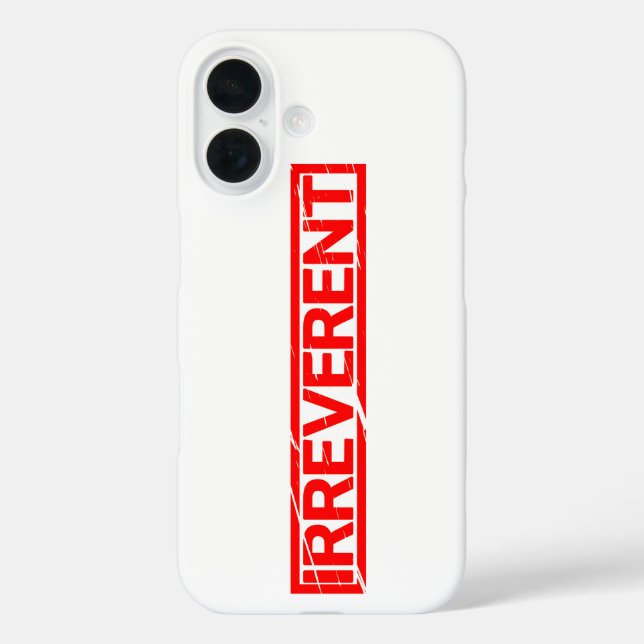 Irreverent Stamp Case-Mate iPhone Case (Back)