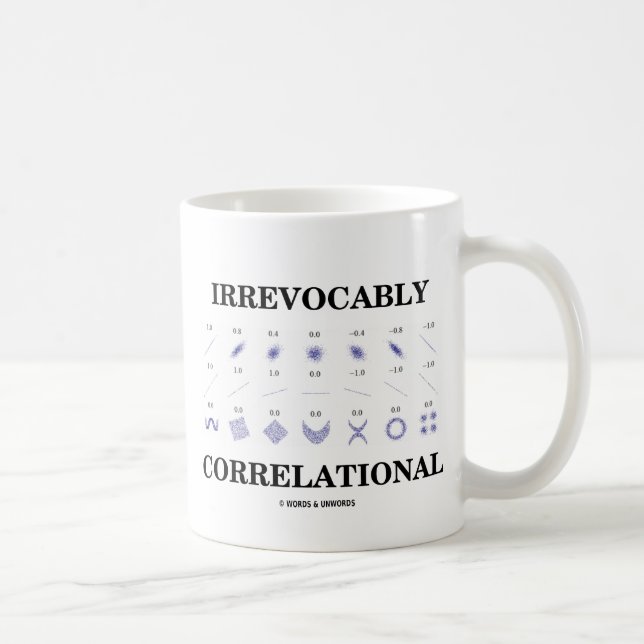 Irrevocably Correlational (Correlation Statistics) Coffee Mug (Right)