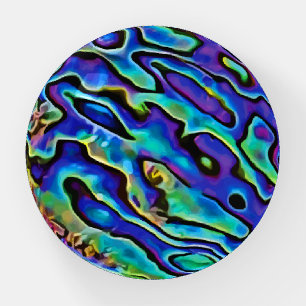 Irridescent Abalone Seashell Paperweight