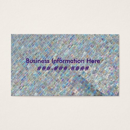 Irridescent Tile Business Cards