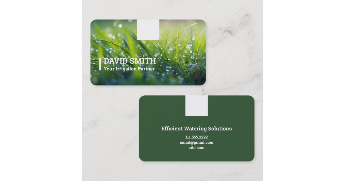 Irrigation Water Management Business Card Zazzle