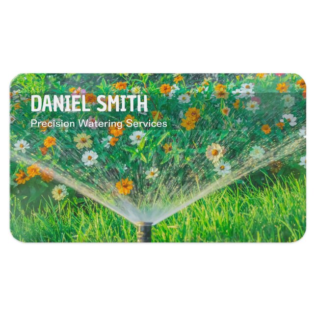 Irrigation Watering Solutions Business Card (Irrigation Business Cards)