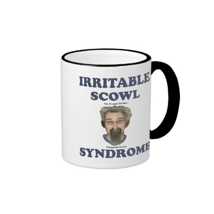 Irritable Scowl Grumpy Old Man Coffee Mugs