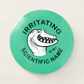 Irritator Trollface (text) Wham-O Frisbee