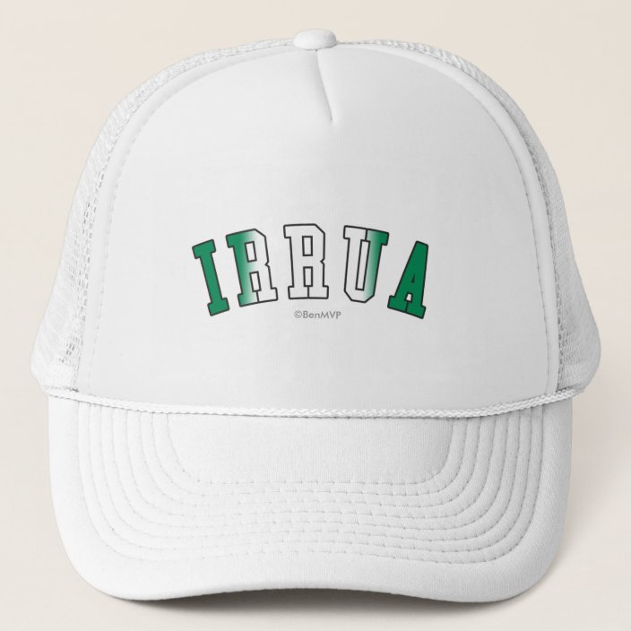 Irrua in Nigeria National Flag Colors Hat
