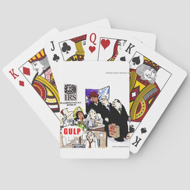 IRS Audits IRS Funny Poker Cards (Back)