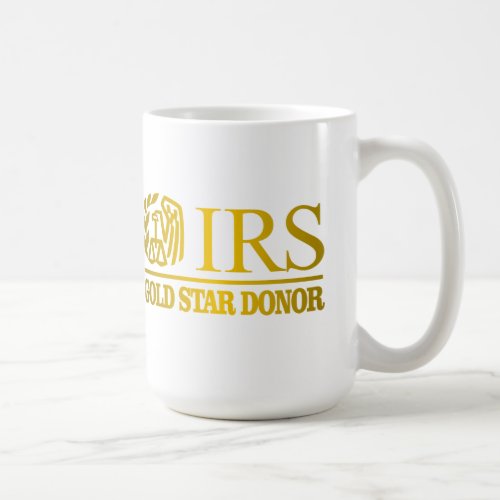 IRS Gold Star Donor Coffee Mug