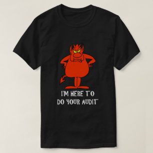 IRS Joke Taxday Humor Humorous Devil Audit Funny T-Shirt