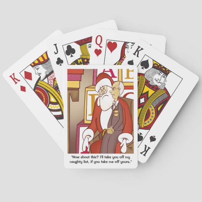 IRS Naughty List Holiday Poker Cards (Back)