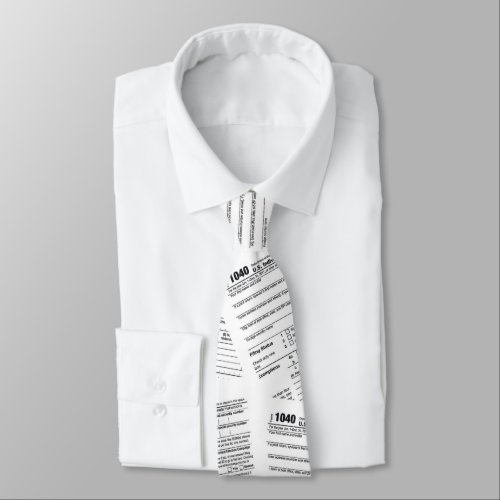 IRS tax form 1040 Neck Tie