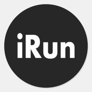 iRun Classic Round Sticker
