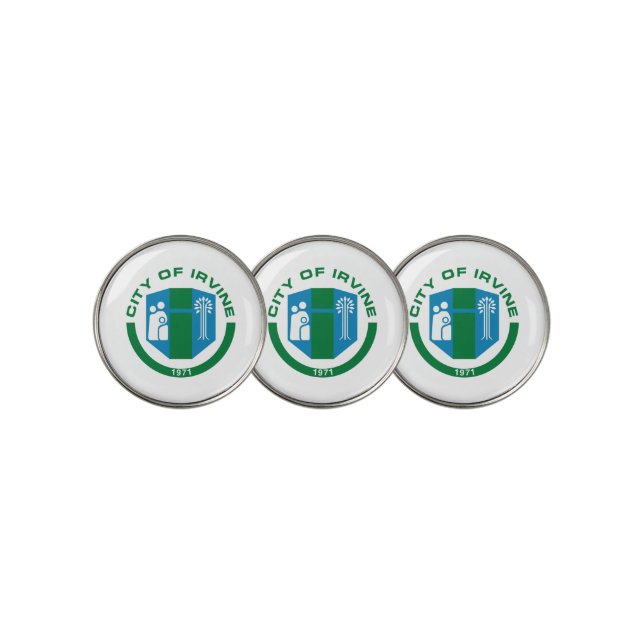 Irvine city flag golf ball marker (3 Up)