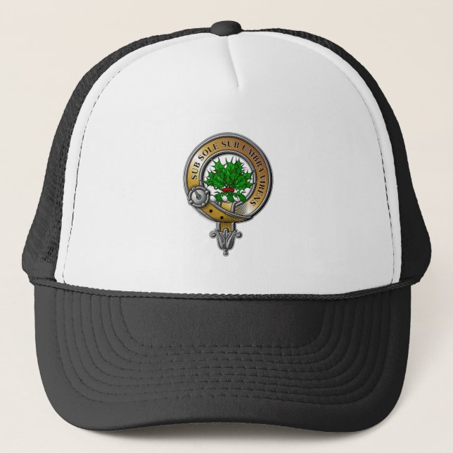 Irvine Crest Badge Trucker Hat (Front)