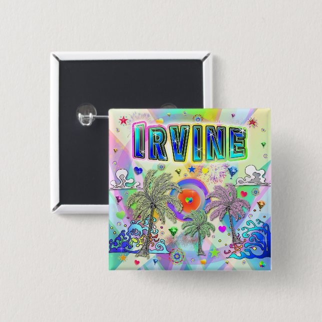 Irvine Deep Dream Button (Front & Back)