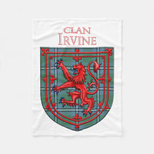Irvine of Drum Tartan Scottish Plaid Fleece Blanket