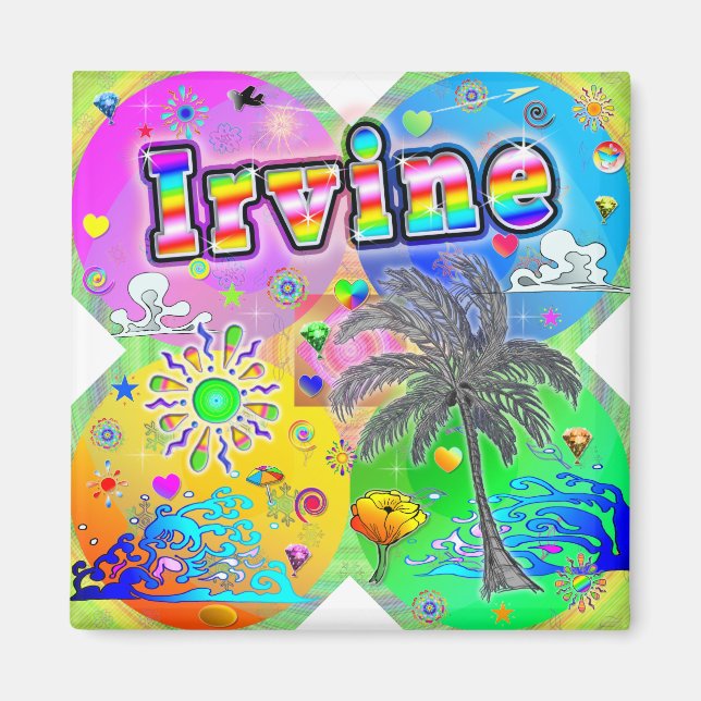Irvine Quadro Seasons Magnet (Front)
