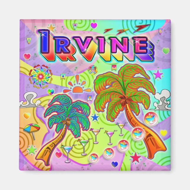 Irvine Vacation Target Magnet (Front)