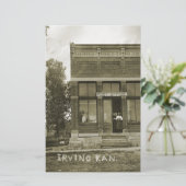 IRVING KANSAS POST OFFICE PHOTO MARSHALL COUNTY KS (Standing Front)