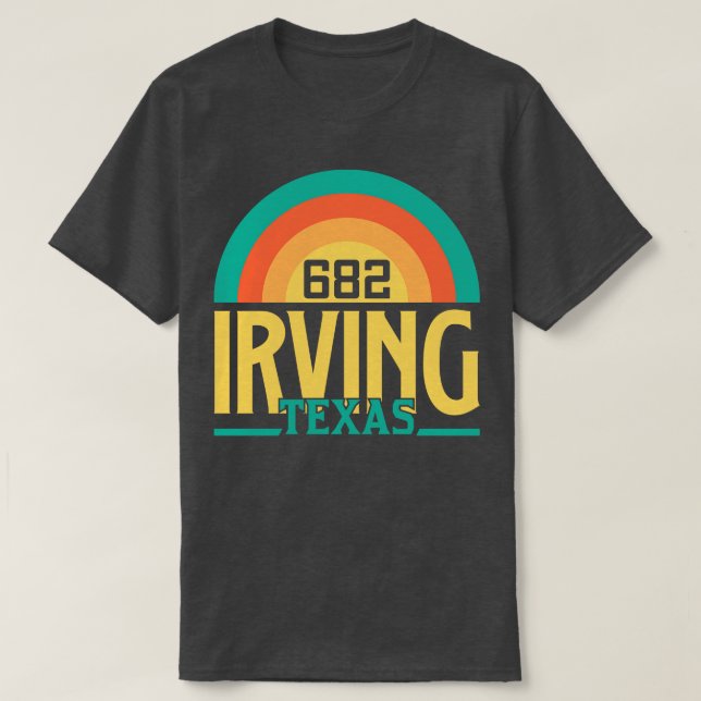 Irving Texas Area Code 2 T-Shirt (Design Front)