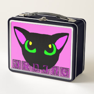 Irving the Black Kitty Metal Lunch Box