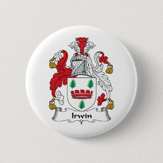 Irwin Family Crest Pinback Button