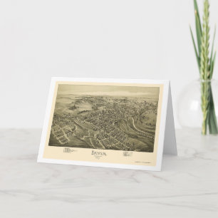 Irwin, PA Panoramic Map - 1897 Card