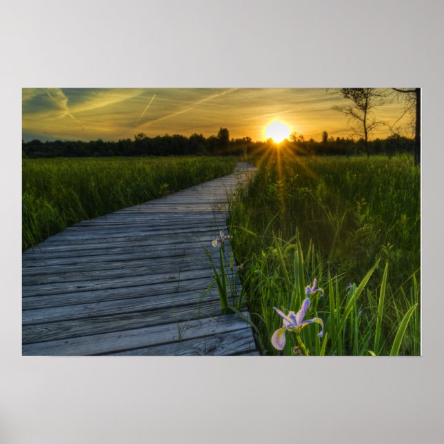 Irwin Prairie Sunset Poster (Front)