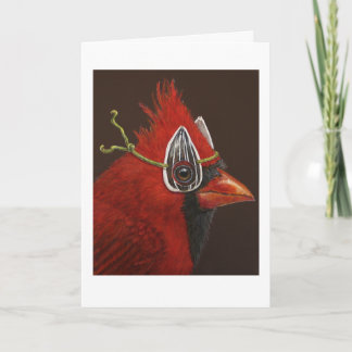 Irwin with cardinal card