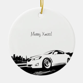 IS250 rolling shot Ceramic Ornament