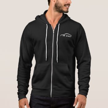 Is-250 White Silhouette Logo Hoodie by AV_Designs at Zazzle