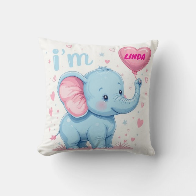 Is a boy newborn throw pillow (Front)