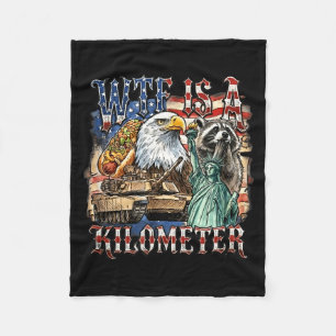 Is a kilometer funny 4th of july founding father fleece blanket
