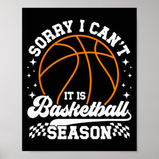 Is basketball season basketball game day poster