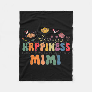 Is Being A Mimi Announcement Mothers Day  Fleece Blanket