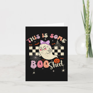 Is Boo Sheet Cute Ghost Retro Halloween Costume Wo Card