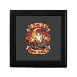 Is Boo Sheet Halloween Ghost Cemetery Pumpkins_1 Gift Box