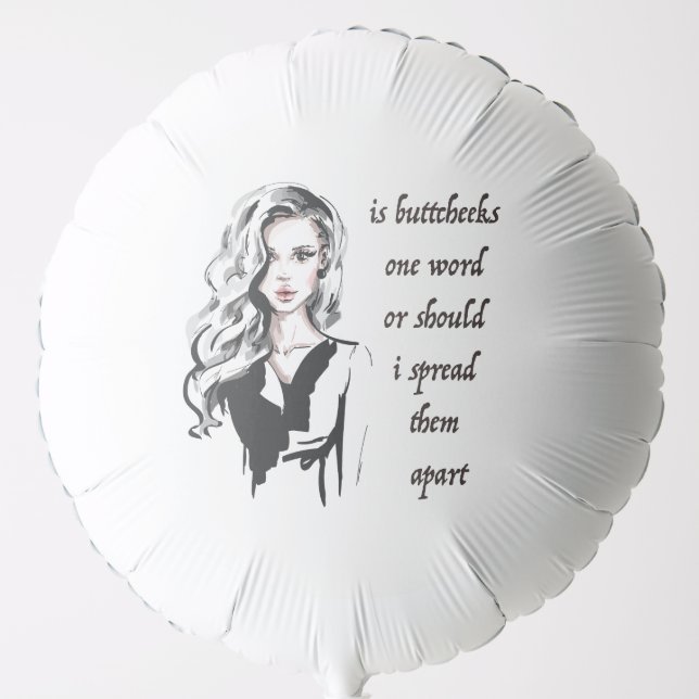 Is Buttcheeks one word Balloon (Front)