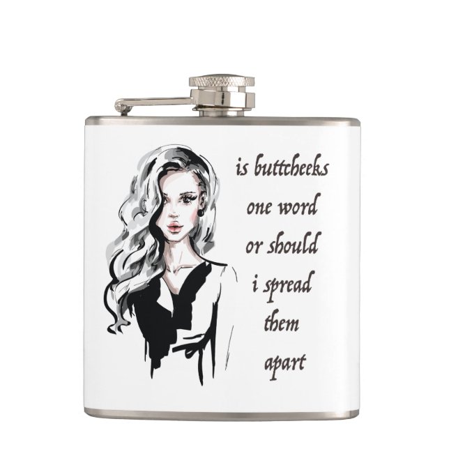 Is Buttcheeks one word Flask (Front)
