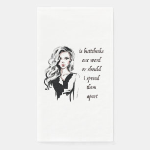 Is Buttcheeks one word Paper Guest Towels