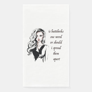 Is Buttcheeks one word Paper Guest Towels