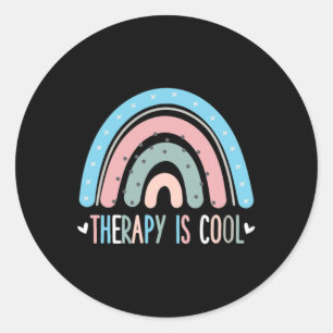 Is Cool Mental Health Awareness Therapist Self Car Classic Round Sticker