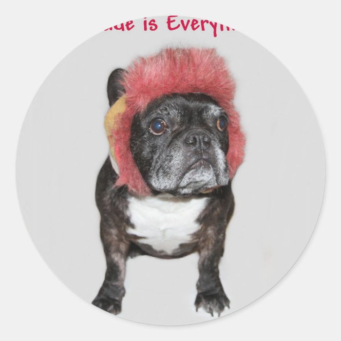 is everything cute dog attitude is everything cute sticker