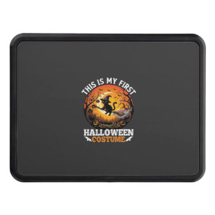 Is First Halloween Costume Black Cat Broom_1 Hitch Cover