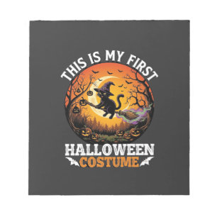 Is First Halloween Costume Black Cat Broom_1 Notepad