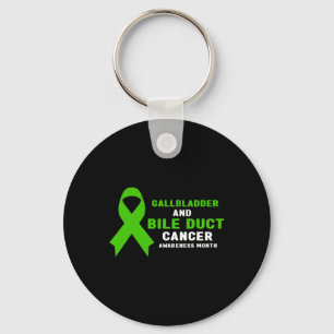 Is Gallbladder And Bile Duct Cancer Awareness Mont Keychain
